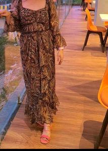 Boho Print Maxi Dress New skirt with top