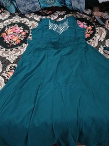 Teal Sequined Lehenga Choli Set