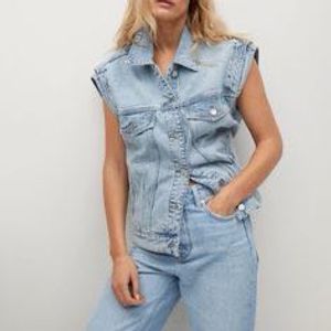 Vintage Espirit Fitted Denim Shirt/vest