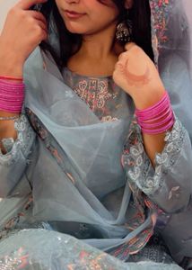 diwali special pakistani hoor soft organza suit du
