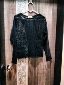 🖤 Lovely Net Embroidered Top With Beads