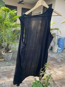 Sheer Black Sleeveless Top