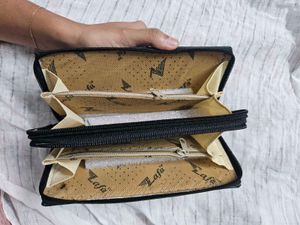 Chic Black Quilted Heart Wallet