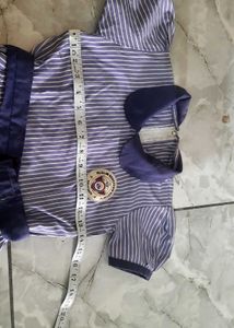 Vintage Striped Dress with Peter Pan Collar