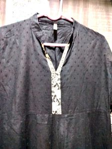 Black and White kurta