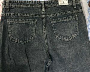 Washed blue  Wide Leg Jeans