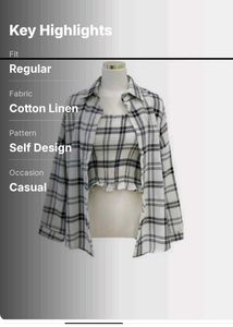 Checkered Co-ord Set