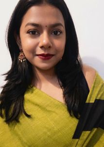 linen cotton parrot green Saree