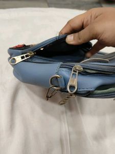 Cute Blue Bunny Backpack