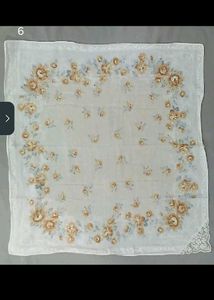 Floral Print Handkerchief Scarf