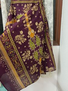 Beautiful Purple Printed Kurta Set