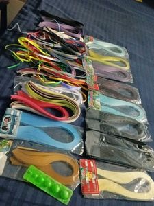 Multi-Color Paper Quilling Strips Set
