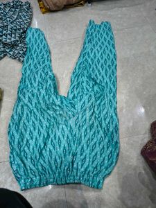 Printed Women's Kurta blue