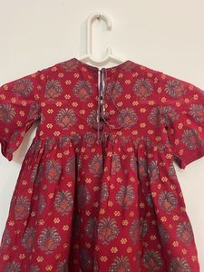 Beautiful Red Ethnic Dress for Girls