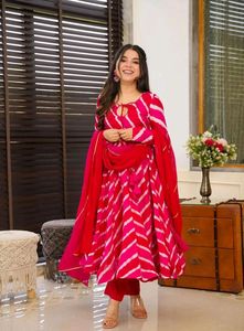 SUPER ATTRACTIVE PINK COLOUR ANARKALI SUIT