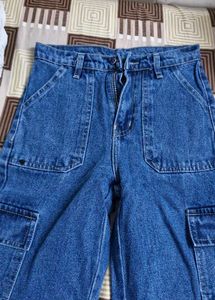 cargo blue jeans