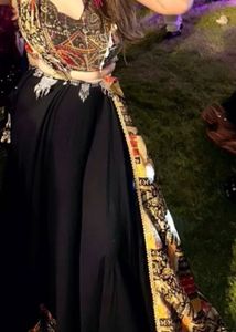 Embroidered Crop Top &amp; Skirt Set