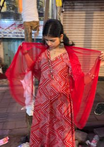 Beautiful Red Kurta Set with Dupatta