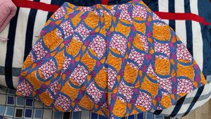 Zara Trafaluc Printed Skater Skirt