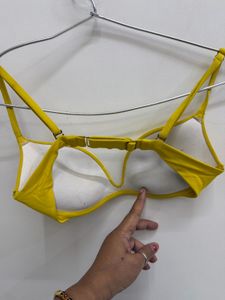 Vibrant Yellow Bikini Top