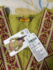 lime green short kurti
