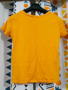 Yellow Womens Graphic Tee