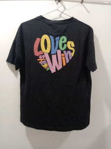 Moda Rapido Black Love Heart T-Shirt