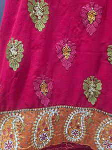red partywear saree..