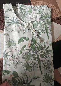 Boho Floral Print Kurta with full length duppata