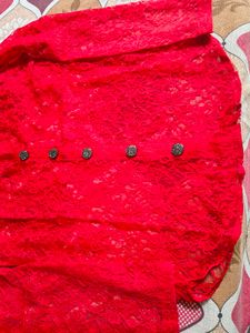 New Red Partywear Shirt