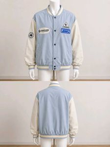 👧👦Gender neutral Light Blue Varsity Jacket🫐