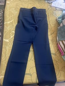 Navy Blue Straight Leg Trousers
