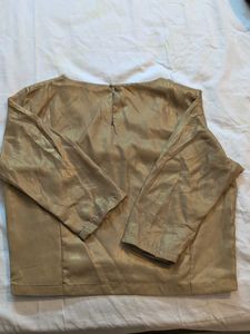SOFT Shimmer/Shiny elegant Golden Blouse from W