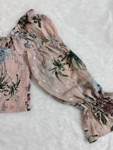 Dusty Pink Floral Top