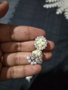 Elegant Jhumka Earrings with Pearls