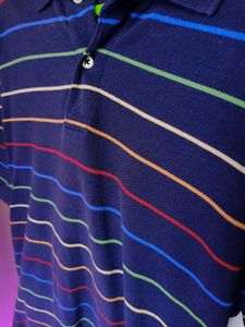 Classic Striped Polo Shirt
