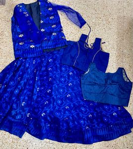 Royal Blue Lehenga Choli Set