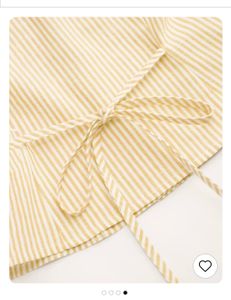 littlebox Chic Yellow Striped Button-Up Top