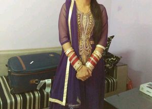 Designer Kurta Set with Dupatta and golden palazzo