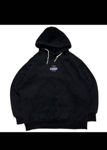 Graphic Print Black Hoodie