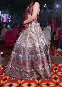 Elegant Banarasi Lehenga Choli Set (3 Piece)
