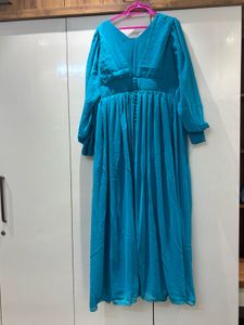 Elegant Blue Ethnic Gown