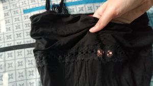stretchable Black lace Mini Dress