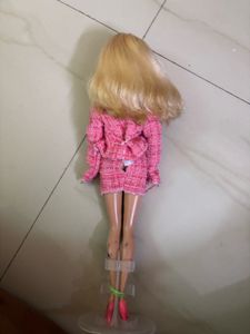 Barbie Doll in Pink Tweed Set