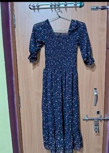 Navy Blue Strechable Dress