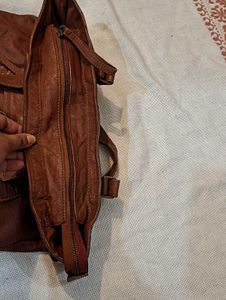 Brown Leather Tote Bag