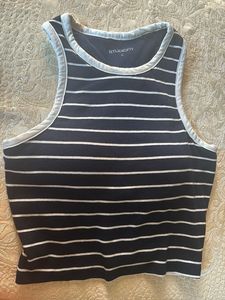 Striped Crop Tank Top