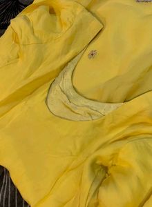 🌼🌻Vibrant Yellow Embroidered Kurta Set
