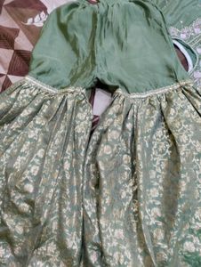 Embellished Green Kurta