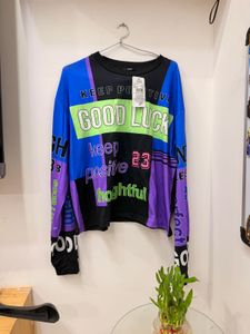 Shein Graphic Print Long Sleeve Top